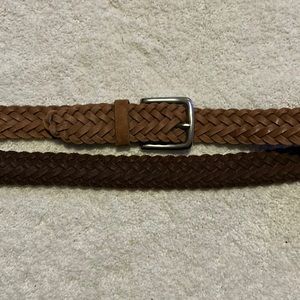 48” leather woven belt!